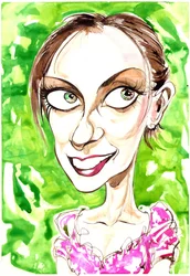 Natalie Dessay - Karikatur